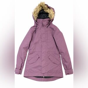 Burton White Collection Dryride Insulated Parka          XS Mauve Ski Jacket